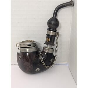 Vintage Bruyere Garantie Denmark Hunter Pipe København Royal Coat of Arms